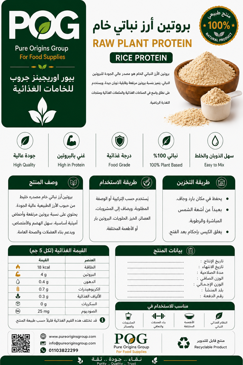 بروتين أرز